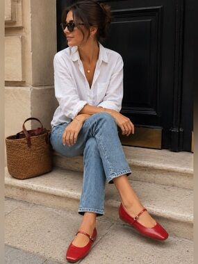 Dolce Vita Reyes Red Leather Mary Jane
Ballet Flat